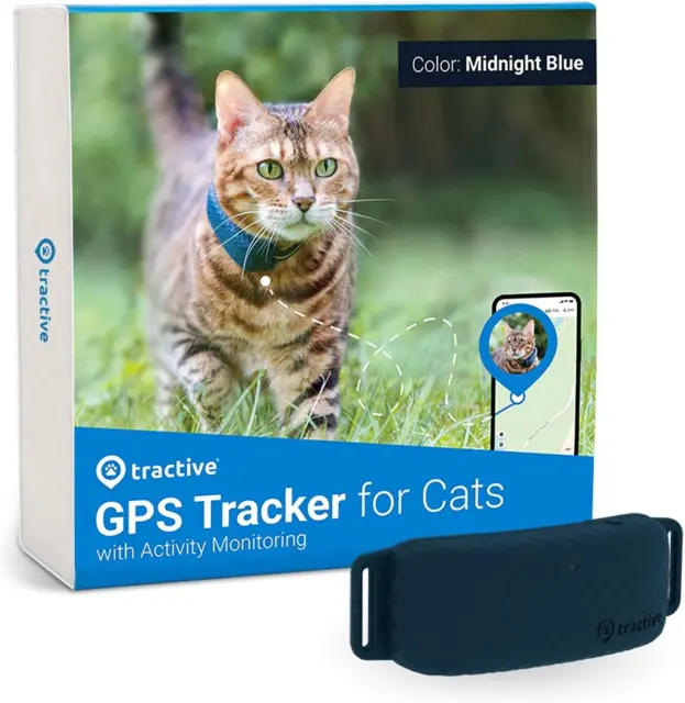 GPS Tracker & Health Monitoring for Cats (9 Lbs+) - Market Leading Pet GPS Locat