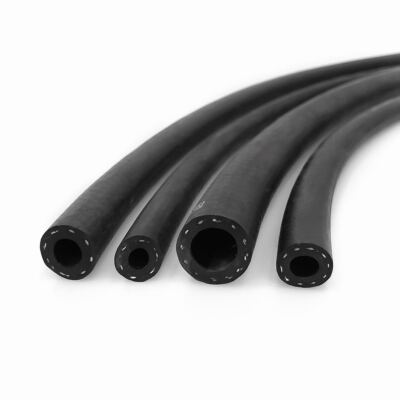 Reinforced Black Soft Rubber Hose Silicone Tubing Pipe Unleaded Petrol Diesel 