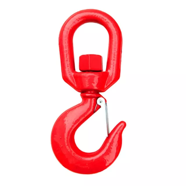 RED SWIVEL HOOKS Alloy Steel with Safety Catch - Painted 0.75-11ton £7.49 -  PicClick UK