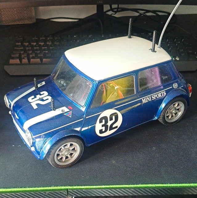 1:10 TAMIYA MINI Cooper Electric RC On-Road Racing Car 2WD Brushed Blue ...