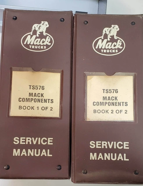 Mack truck service manuals TS576 set of 2