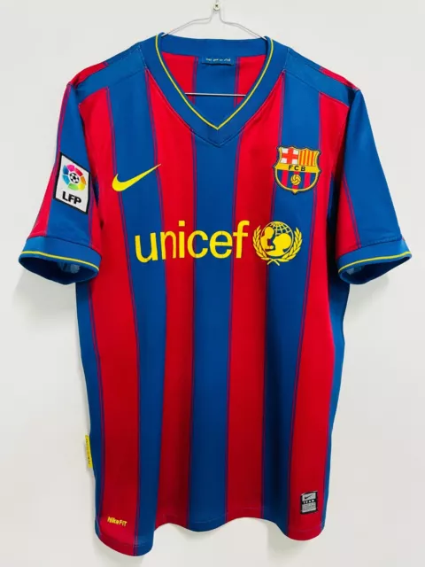 FC BARCELONA 2009 10 Home Football Shirt Jersey Nike Size S Very