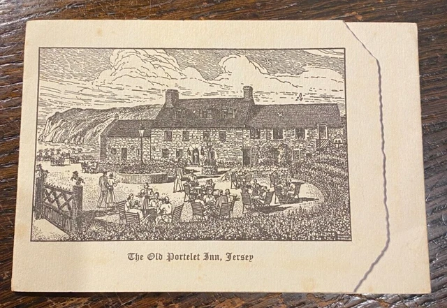 POSTCARD RPPC PEOPLE In Old Portelet Inn Jersey PicClick UK