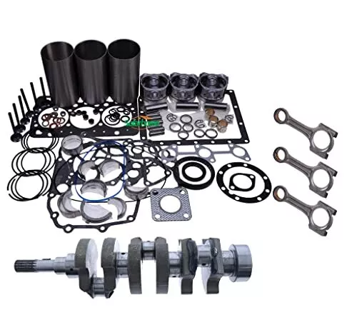 D902 Overhaul Rebuild Kit & 3PCS Connecting Rod & Crankshaft  for Kubota BX2230D