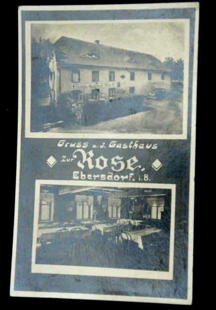 56004 Ak Salutation de La Maison D'Hôtes Pour Rose Ebersdorf Bohême 1934