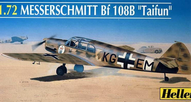 Heller - Messerschmitt Me Bf 108 B 108B Taifun Bulgarien Modell-Bausatz 1:72 kit