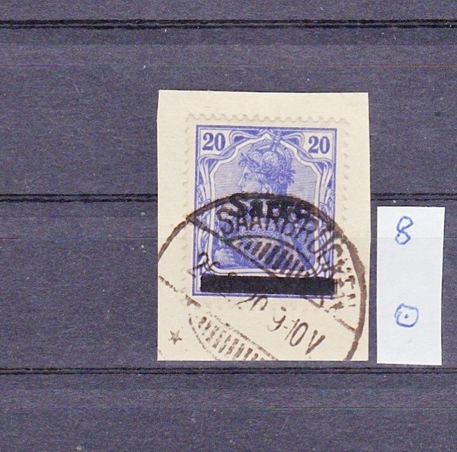 saargebiet bis 1934: Mi. Nr. 8 gestempelt