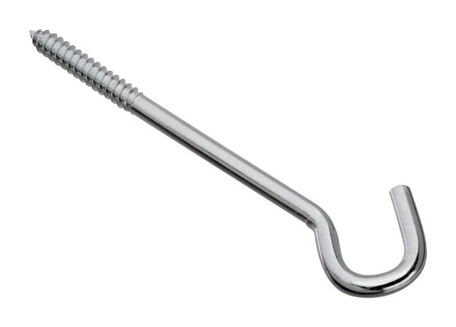 National Hardware N220-897 Zinc-Plated Steel Screw Hook 3/8 x 8 in.