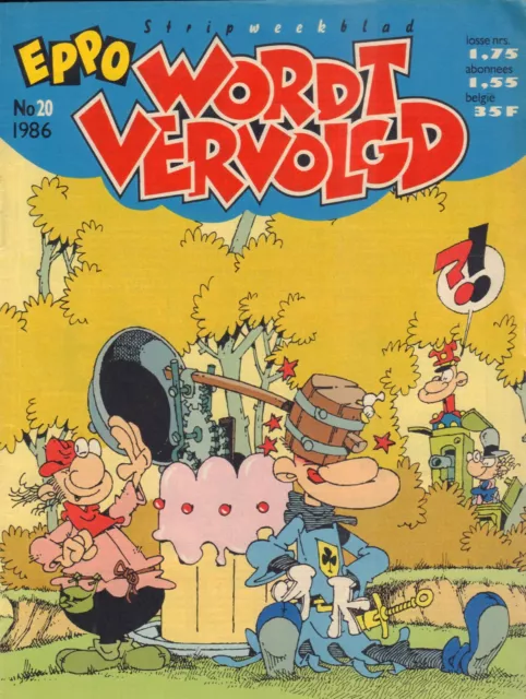 EPPO / WORDT VERVOLGD 1986 nr. 20 - DE GENERAAL (COVER)/POSTER HARLEY DAVIDSON