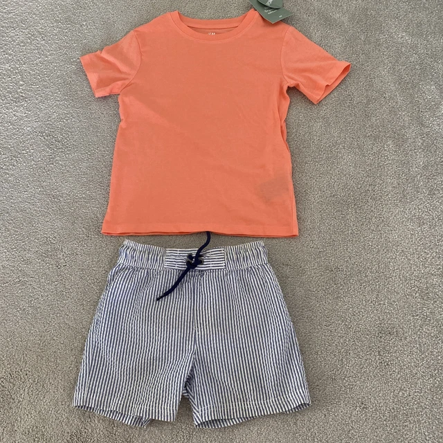 Boys swim shorts and tshirt set age 6 years H&M and John Lewis