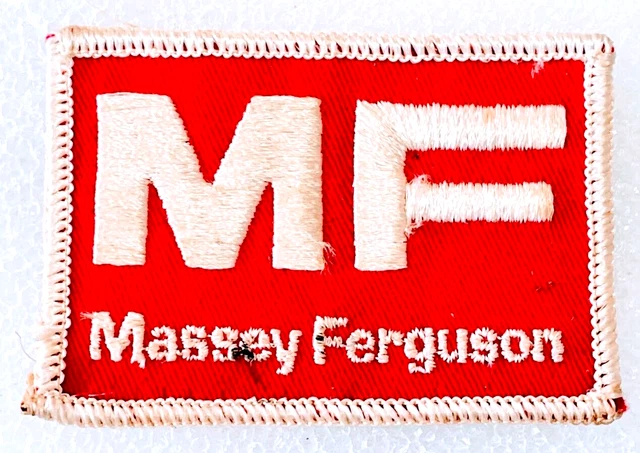 MASSEY FERGUSON Tractor MF Vintage Fabric Patch Uniform Hat 2x3" Farm Farming