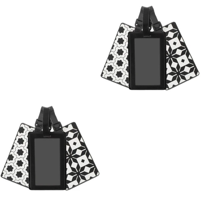 Buyidec Lot De 2 étiquettes De Bagage Amusantes à Imprimé Lait De Vache