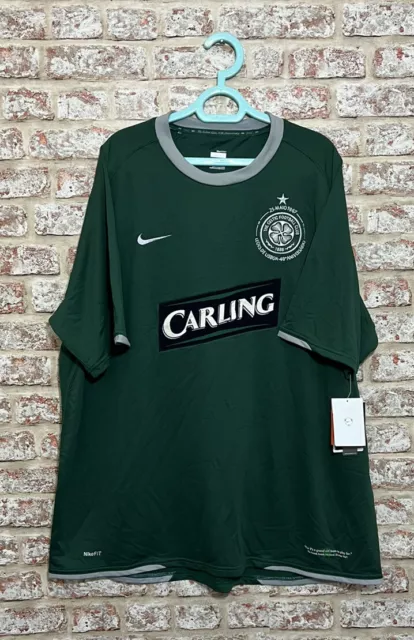 Y2K New With Tags 2007 Nike Glasgow Celtic Football Jersey Short Sleeve Size XXL