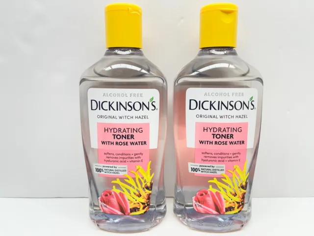 ( 2 bottles ) Dickinson's  Witch Hazel Hydrating Toner  With Rose Water 16oz x 2