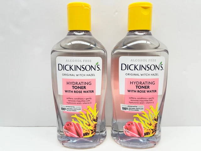 ( 2 bottles ) Dickinson's  Witch Hazel Hydrating Toner  With Rose Water 16oz x 2