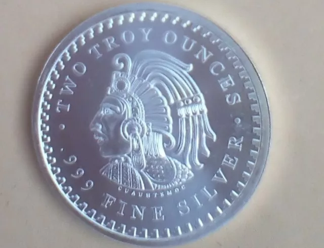 Aztekenkalender two ounces   fine  Silver 999/1000 ,Super Qualität