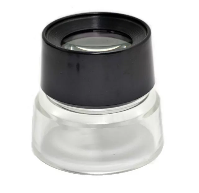 10X Round Loupe Magnifier for Slides & Negative Film Stamps jewellery