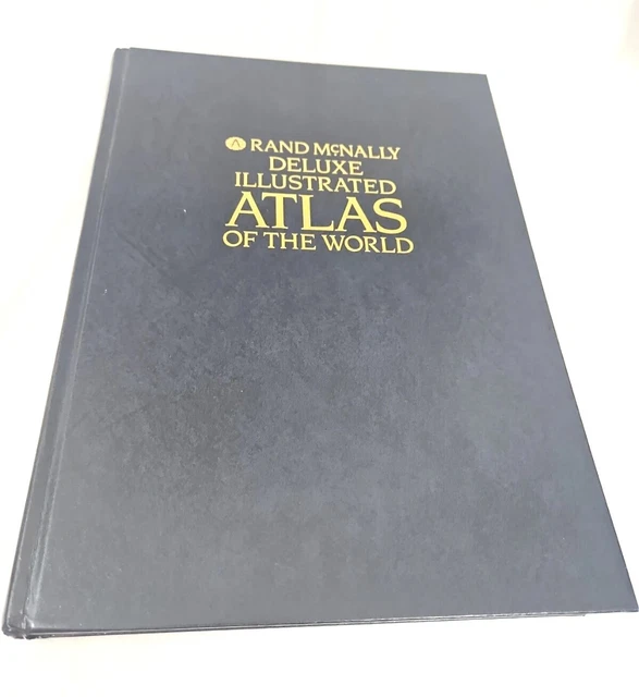VINTAGE RAND MCNALLY WORLD ATLAS Color Map Homeschool Geography