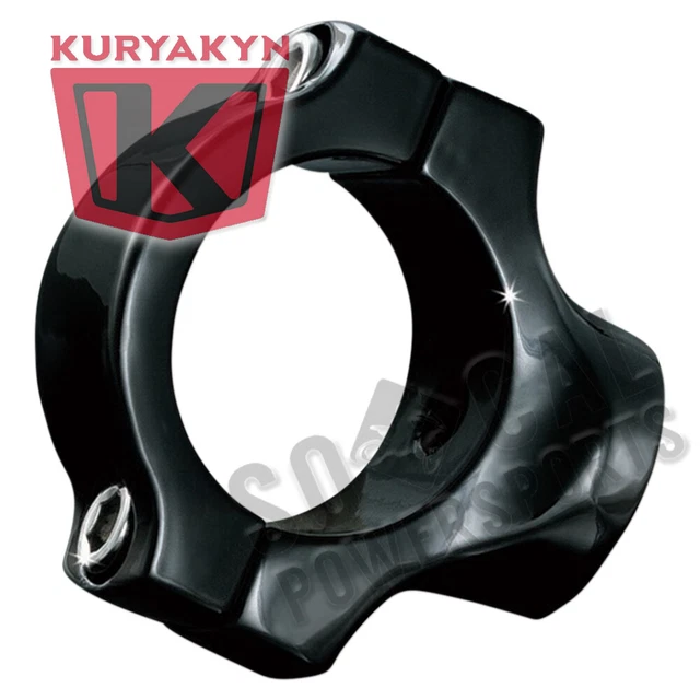 Kuryakyn 3121 Mount for Vertical Side-Mount License Plate Holder Gloss Black