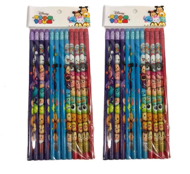 DISNEY TSUM TSUM 24x Pencils School stationary Supplies party favors gift