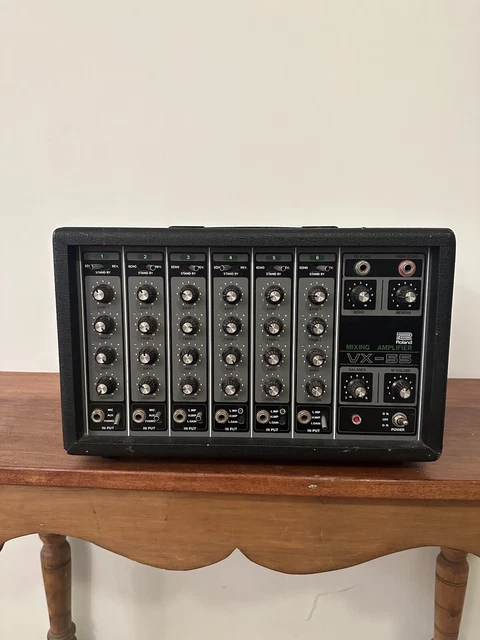 配信機器・PA機器・レコーディング機器 Roland MIXING AMPLIFIER VX-55 Roland VX-55 ローランド ミキシング アンプ 配信機器・PA機器