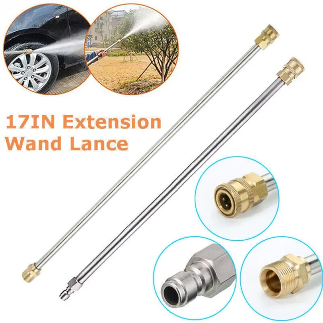 High Pressure Washer Extension Wand 1/4 Inch Quick Connect Power Washer Lance US
