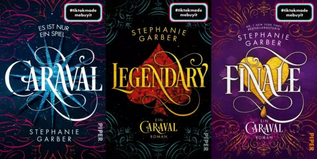 Stephanie Garber Die Caraval-Serie Band 1-3 plus 1 exklusives Postkartenset