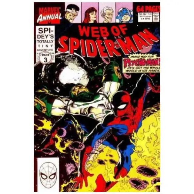 Web of Spider-Man (1985 series) Annual #6 in NM minus cond. Marvel comics [o/
