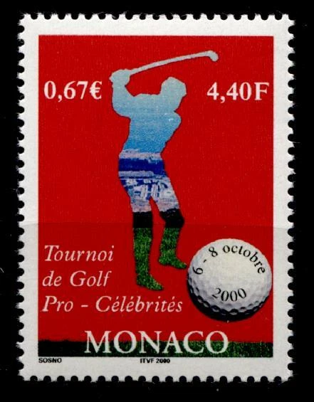 Golf. Prominenten-Golfturnier, Monte Carlo. 1W. Monaco 2000