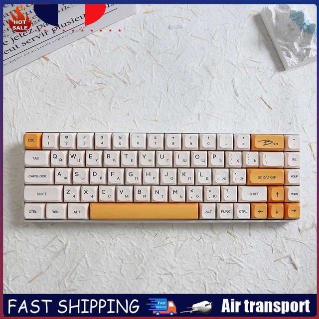 MECHANICAL KEYBOARD DIY Kit Keypad 2.4G Wireless Keycap 68 Keys for