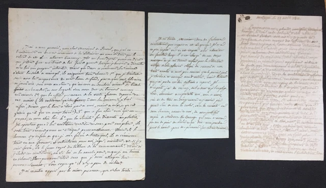 Lettre Autographe Signée De Chateaubriand – 1827 – Manuscrit Original XIXème