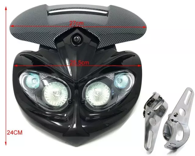 Motorbike Headlight & Brackets for Suzuki GSF Bandit 600 1200 650 Streetfighter