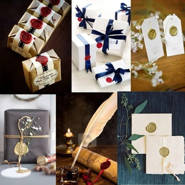 15 Bastoncini Cera Sigillante Rossa 11mm - Per Pistola Colla, Ideali Per Sigilli Lettere E Inviti - Foto 2