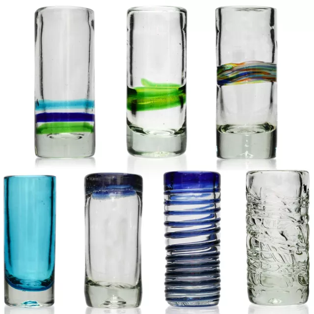 Shot Glasses - Made From Recycled Glass From the Home of Tequila Mexico