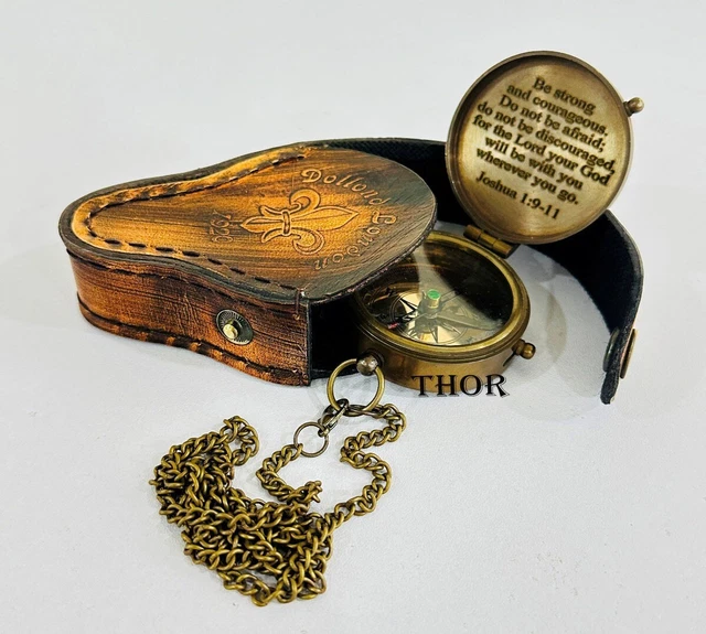 Dollond London 1920 Compass Antique Marine Brass 2 Inch Graduation, Love, Gift
