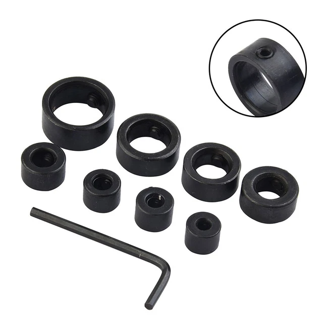 Set Of 3-16mm Butée de Profondeur de Perçage Limiteur Tiefenstop Stop Foret