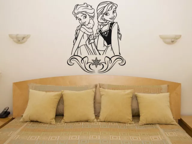 Elsa Anna Frozen Princess Disney Film Wall Art Decal Sticker Picture Decorate