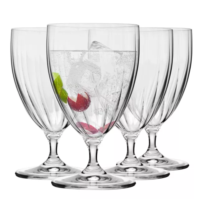 Krosno Prima Lumi Verres pour Cocktail d'Eau | Lot 4 | 440 ml | Lave-vaisselle