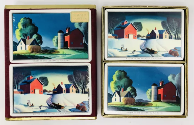 Playing Cards Stamped Sealed Old Vintage Named Dale Nichols Art 2 Decks Jk21