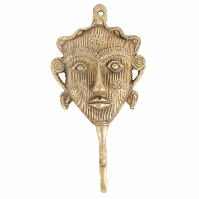 New Vintage Wall Hook for Hats Golden Antique Coat Rack Brass Hooks Tribal Women