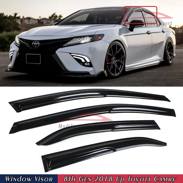 FOR 20182024 8TH Gen Toyota Camry JDM 3D Mugen Style Window Visors