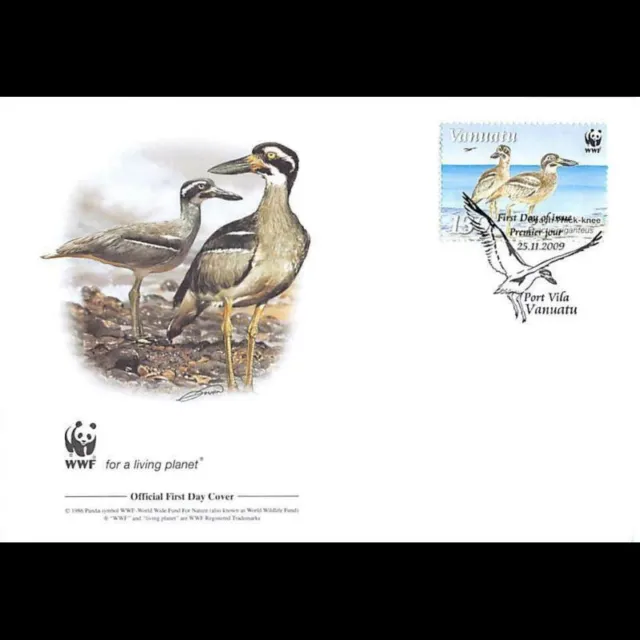 FDC WWF - Vanuatu (1403) - L'oedicnème des récifs