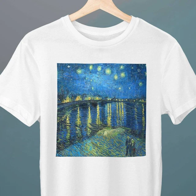 STARRY NIGHT OVER the Rhone, Vincent van Gogh, Unisex TShirt, Art T