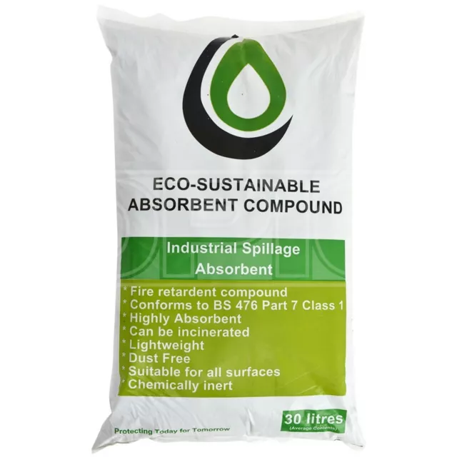 Compuesto de gránulos absorbentes eco sostenibles Ecospill 30L 30 litros (GR0001)