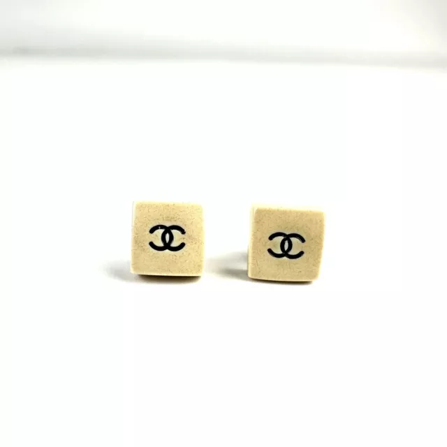 Vintage Coco Chanel Earrings. Authentic CC Logo Coco Chanel 