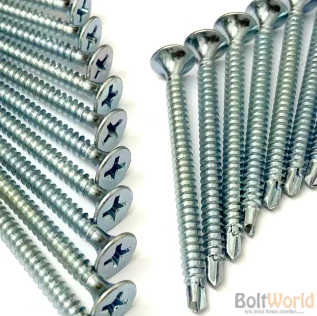 Zinc Self Drilling Plasterboard Screws Drywall Drylining Metal Wood Partitions