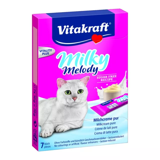 Vitakraft Katzensnack Milky Melody Pur - 70g - Snack Milchcreme Leckerli Katze