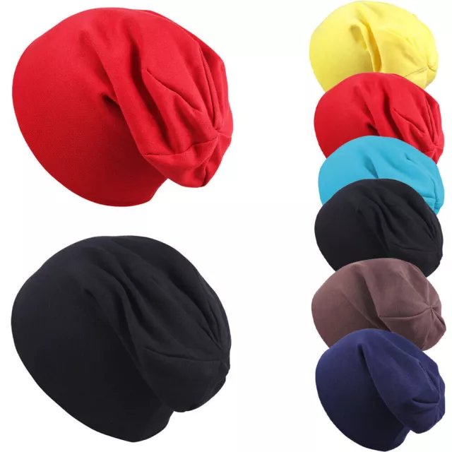 Toddler Kids Slouch Beanie Hat Boys Girls Winter Thermal Solid Outdoor Ski Cap 3