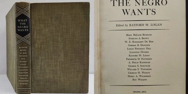 1944 vintage WHAT THE NEGRO WANTS BOOK equality 1st class citizenship 4 freedoms
