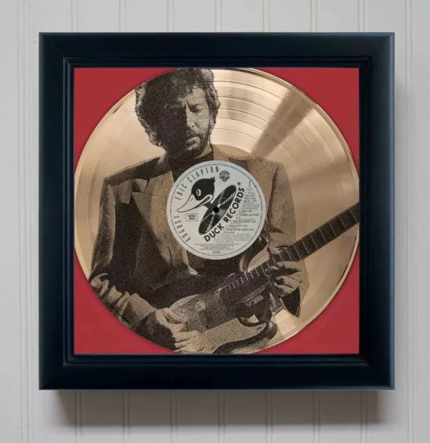 Eric Clapton August Framed Gold Etched LP Shadowbox